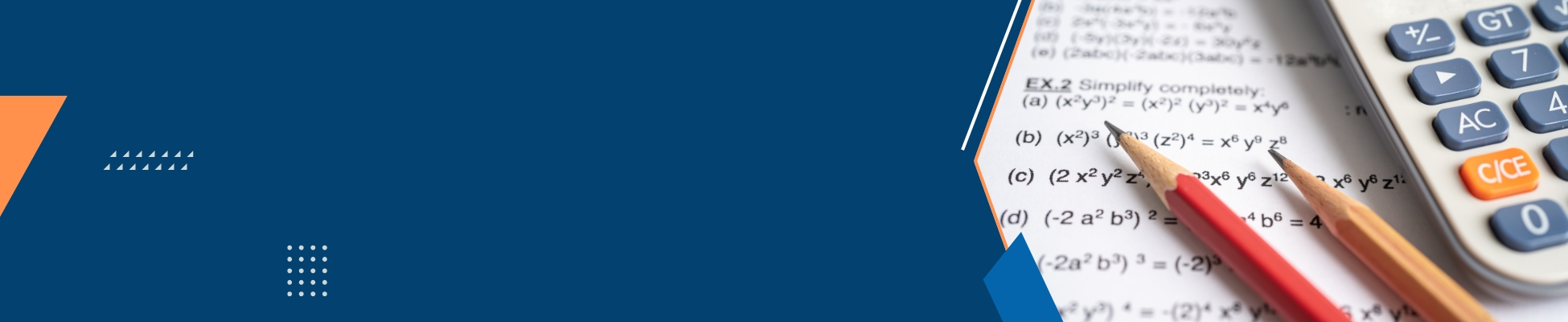 Mathematics department banner